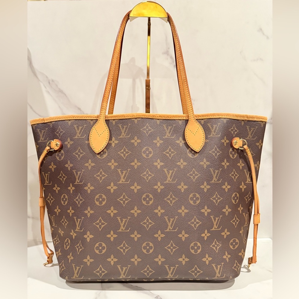 Louis Vuitton Brown Monogram Canvas Tote with Vachetta Trim